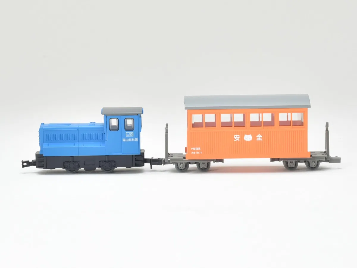 Railway Collection Railway Collection - Locomotiva Diesel Nekoyama Forest Railway 80, blu + 2 forniture diorama D