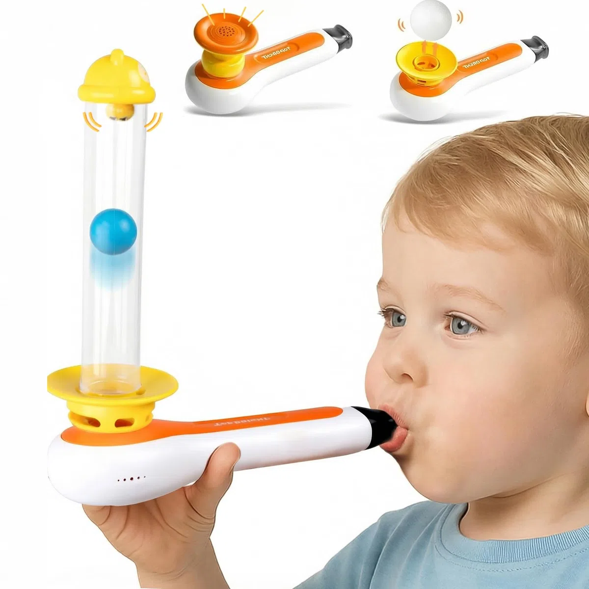TOP BRIGHT Giocattoli sensoriali 3 in 1 per autismo, giocattoli Montessori per 3-5 anni con fischietto, palla che soffia, palline galleggianti regalo di compleanno