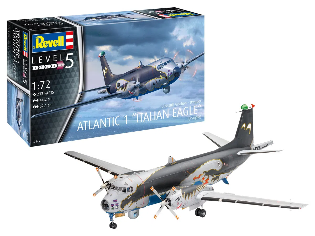 Revell - 03845 Breguet Atlantic 1" Italian Eagle" kit modelo, escala 1:72