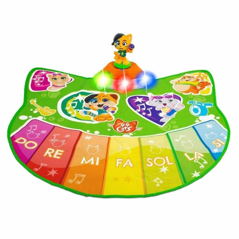 Chicco 00009916100000 44 Cats - Tappetino da Gioco, Multicolore