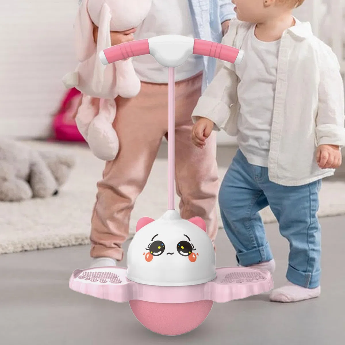 pogoes Stick per Bambini | palla di rimbalzo per bambini | Palla Equilibrio con Maniglia | Pogostick Balance Ball Palettibambini | Palla Salta Salta per L'allenamento dells'equilibrio e Lo Sport
