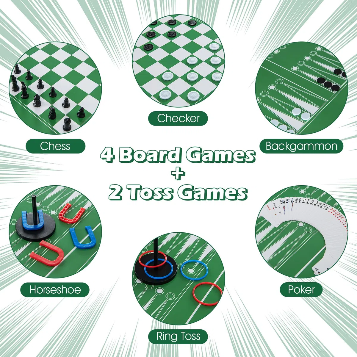 HOMASIS 12 in 1 Tavolo da Gioco, Tavolo Multifunzione con Accessori, Calcio Balilla, Hockey, Ping Pong, Biliardino Professionale per Casa, Bar, Ufficio per Adulti e Bambini dai 6 Anni in su