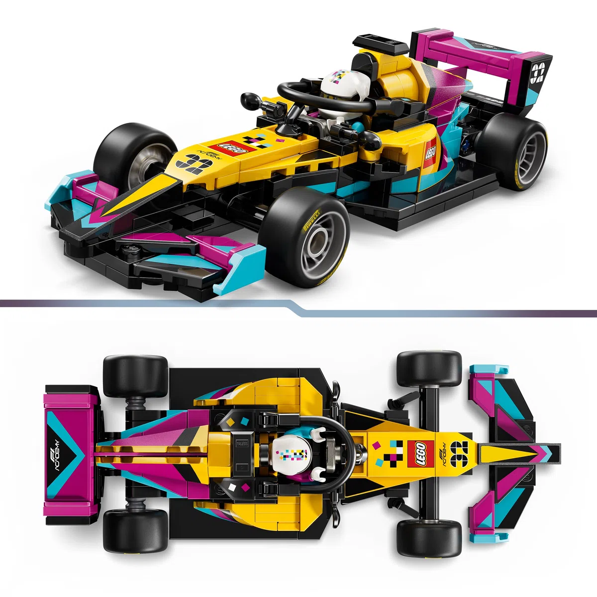 LEGO Speed Champions Auto da Corsa F1 ACADEMY Giocattolo - Kit Modellismo con Minifigure di Pilota Donna di Formula 1 - Regalo di Compleanno per Bambine e Bambini da 10 Anni e Fan Adulti - 77258