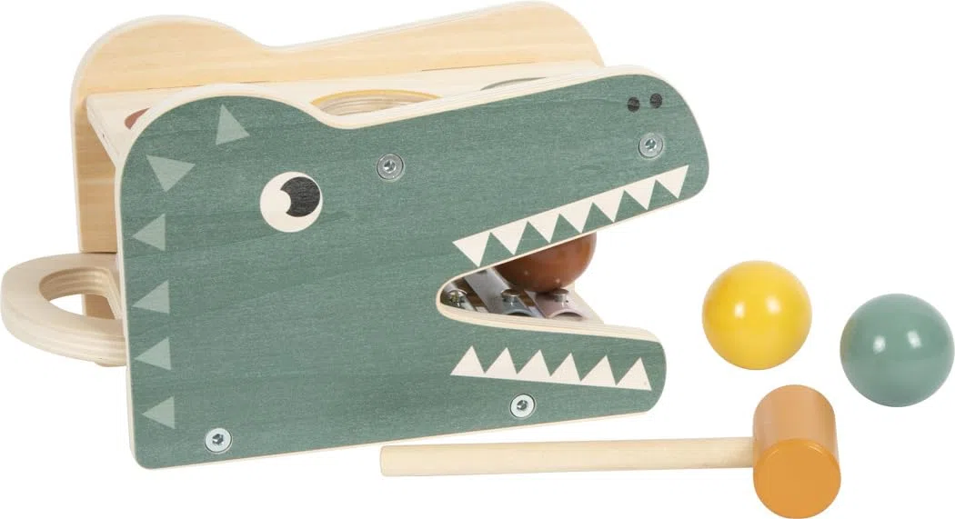 Small Foot Gioco con martelletto con xilofono Safari, Gioco in Legno per martellare e Fare Musica, per Bimbi, 12461