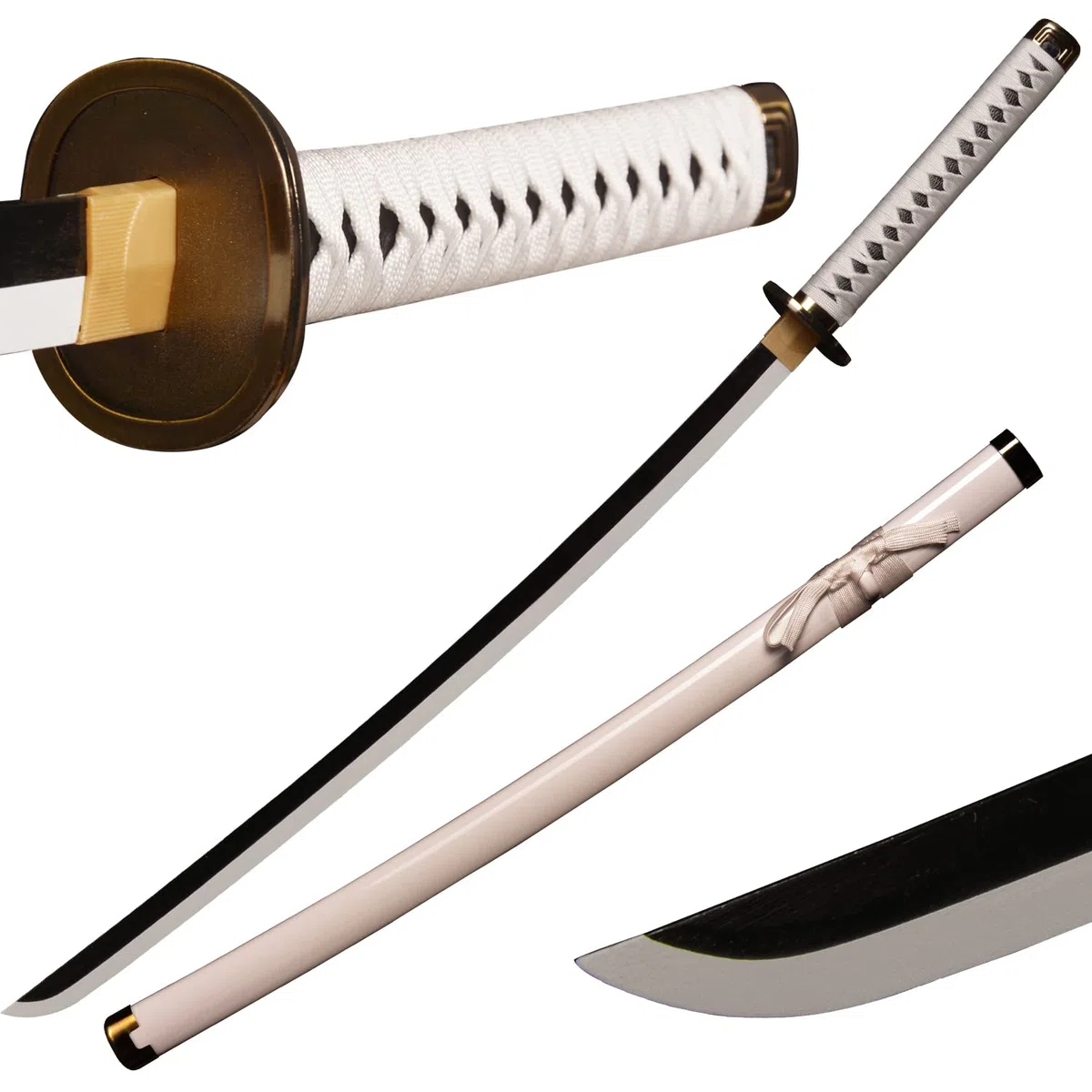 Roronoa Zoro Spada 100cm Spada di Legno, Katana in Legno Anime Giapponese, Cosplay Sword-wado ichimonji