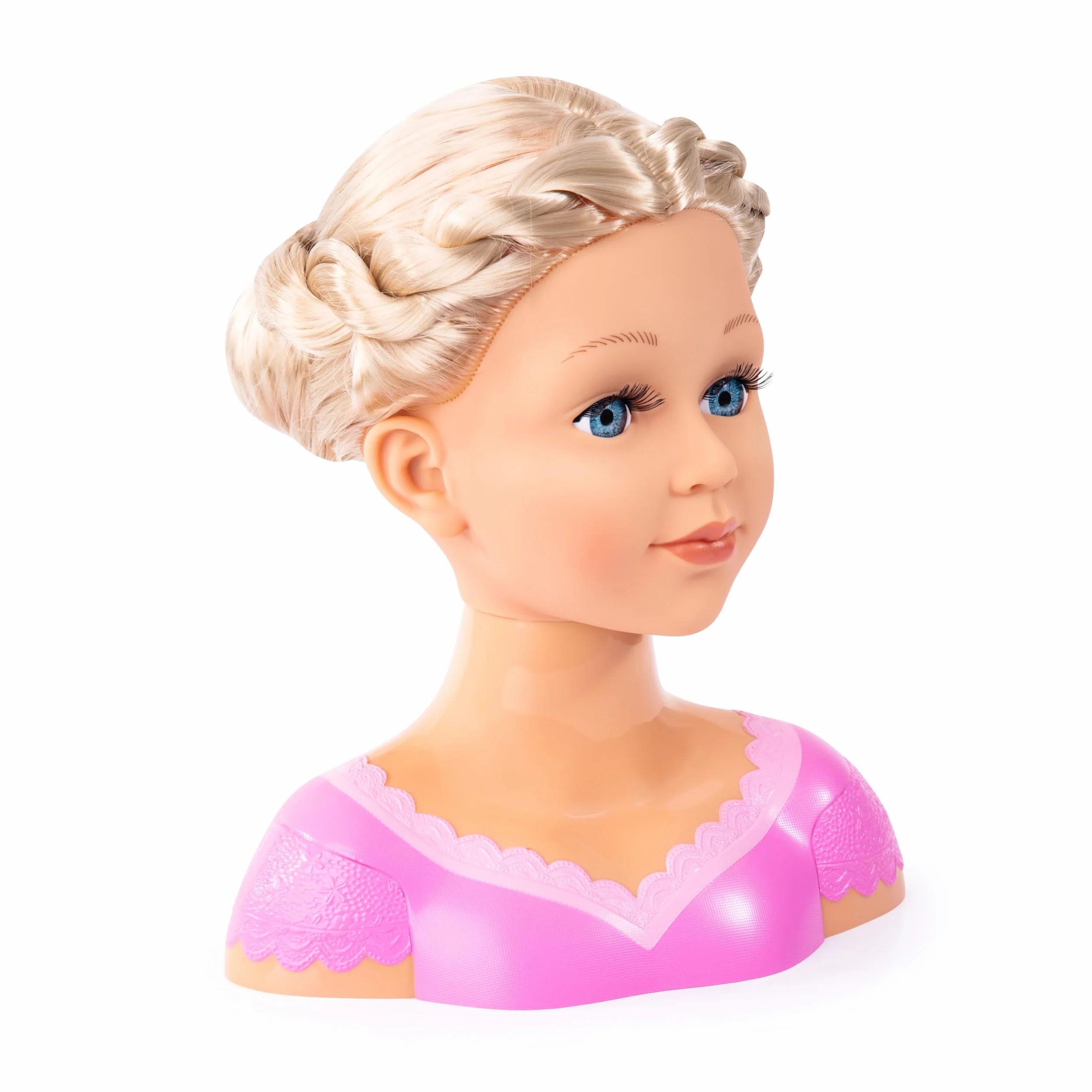 90088AA Bayer Design, Testa da truccare e pettinare Charlene Super Model con Accessori, capelli biondi