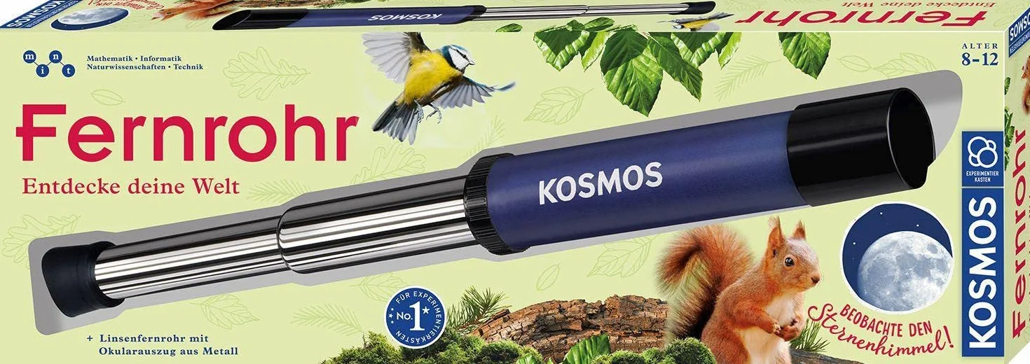 Fernrohr: Experimentierkasten cannocchiale in metallo