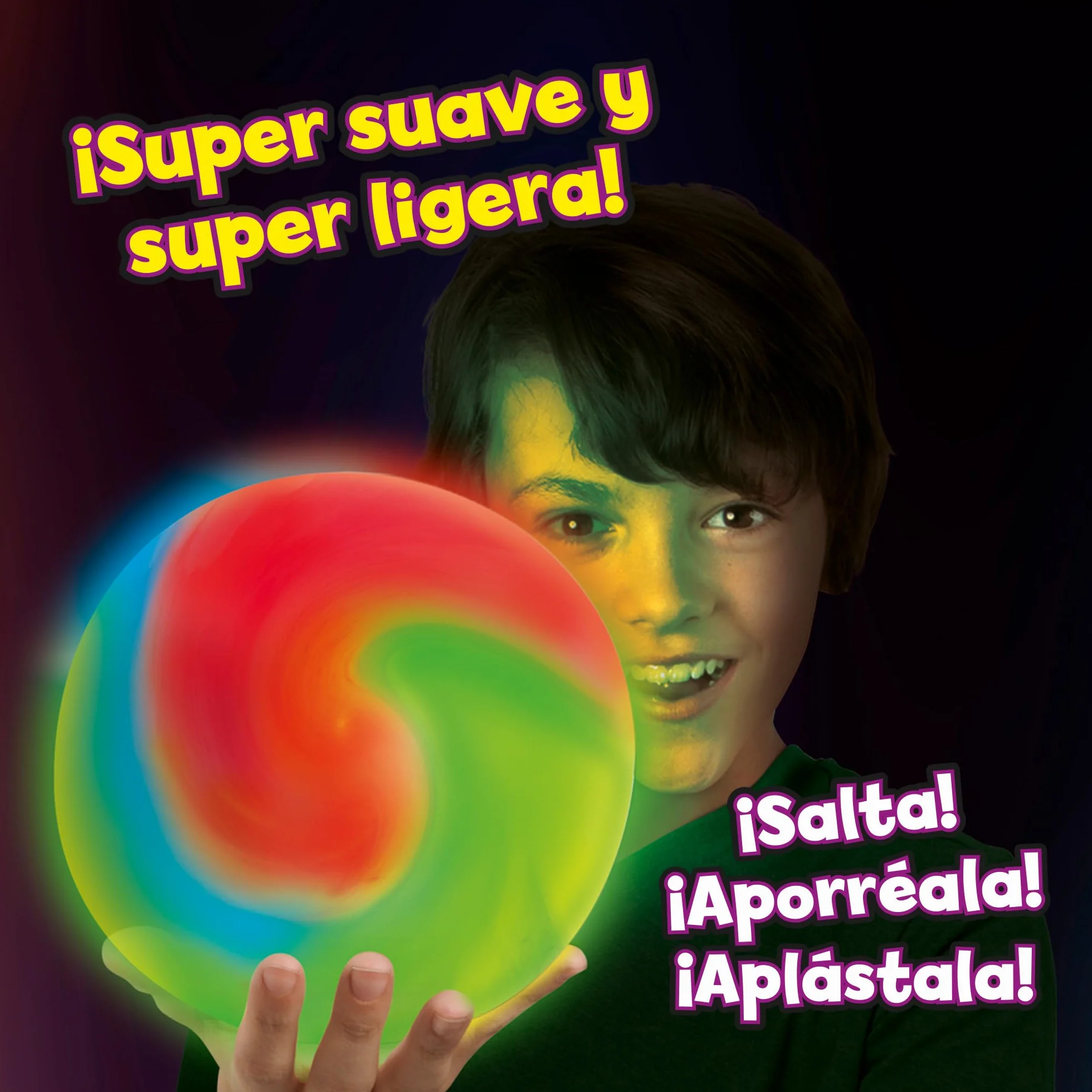 Bizak Wubble Brilla al Buio, Bolla d'aria con cui puoi giocare come se fosse una palla, puoi lanciarla, colpirla e buttarti su di essa, resiste a Tutto, (62941875)