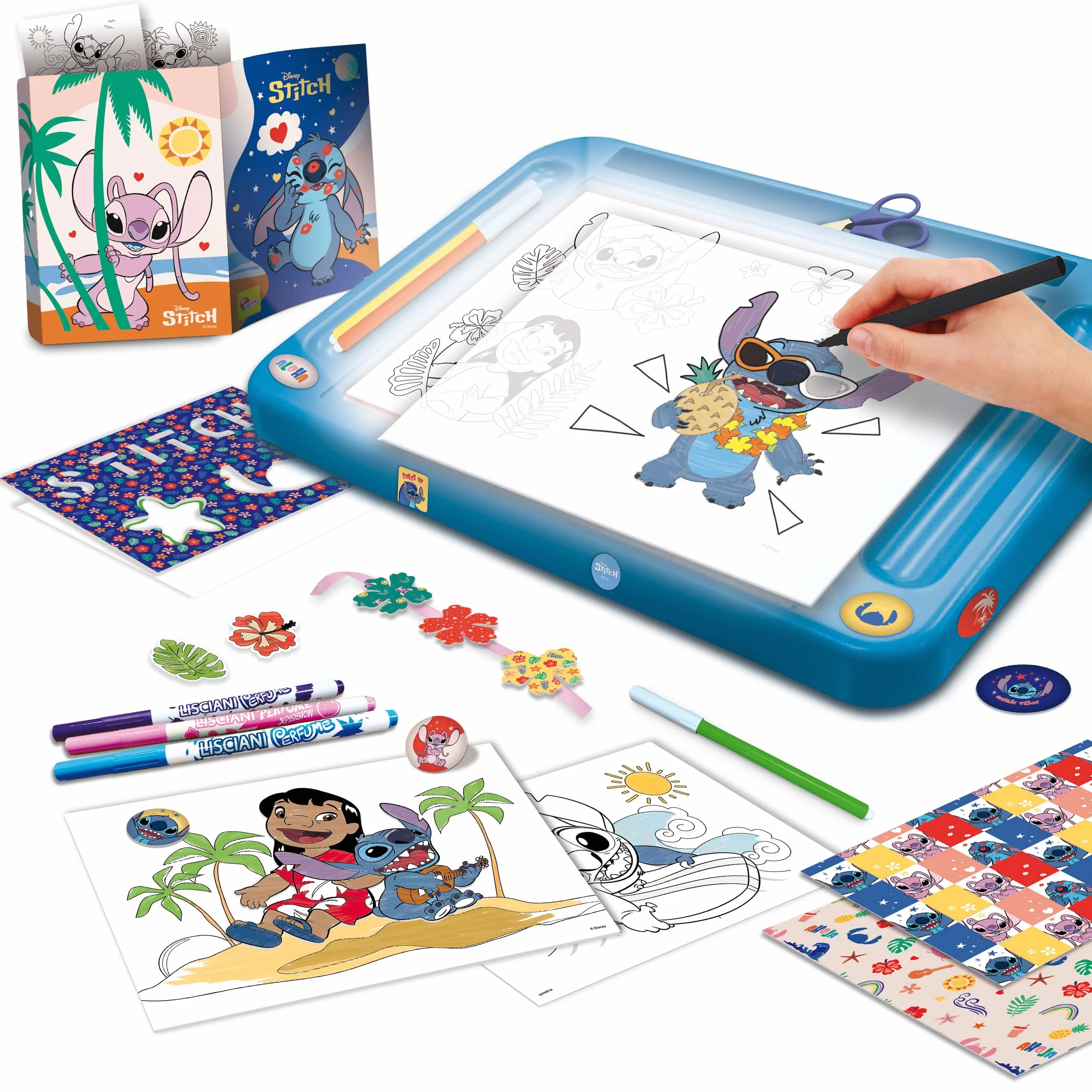 Liscianigiochi Lùisciani Giochi Stitch Drawing School With Light Table