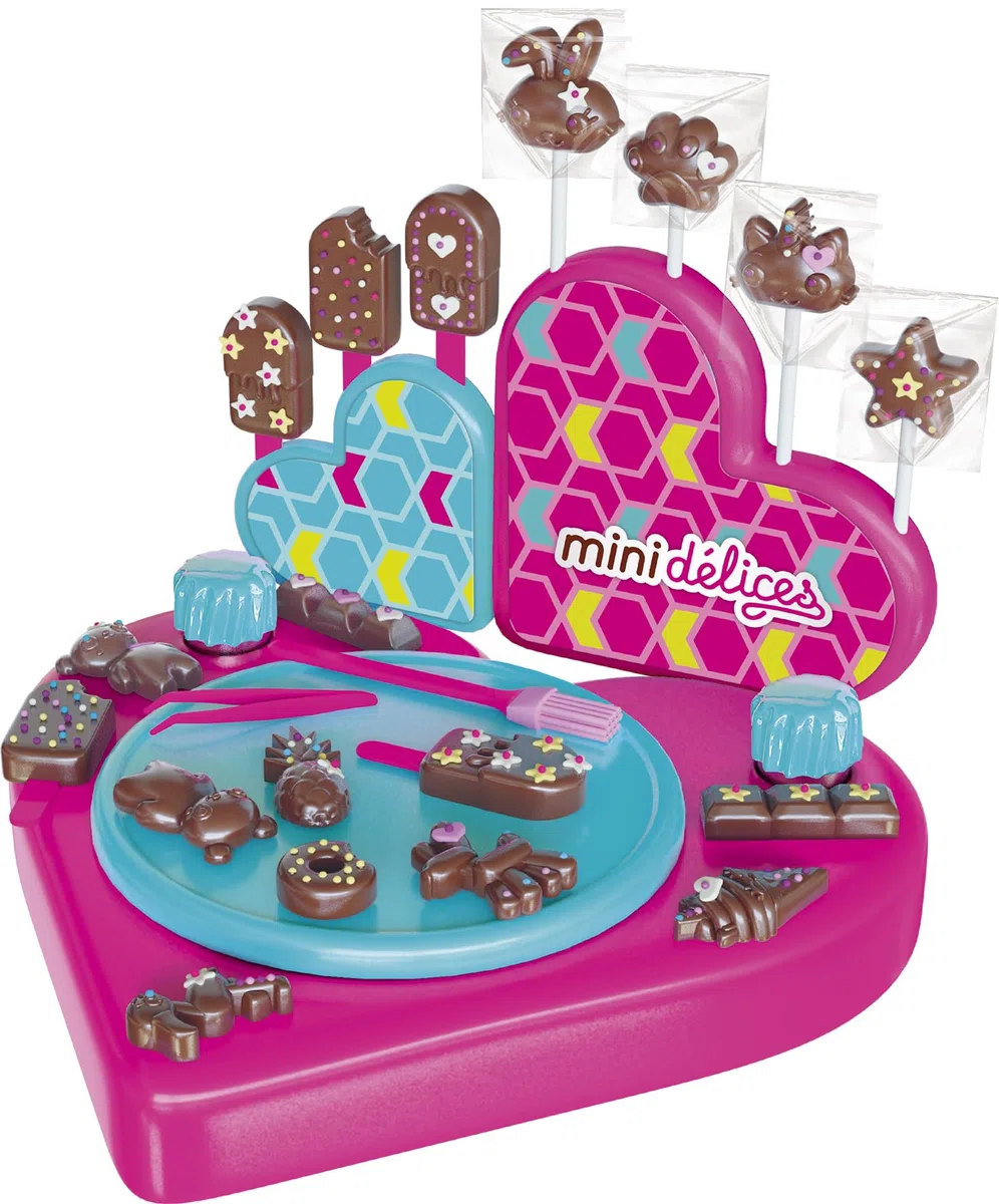 Mini Delices Il Mio Super Laboratorio del Cioccolato 5 in 1, Cucina Creativa, a Partire da 6 Anni, Lansay