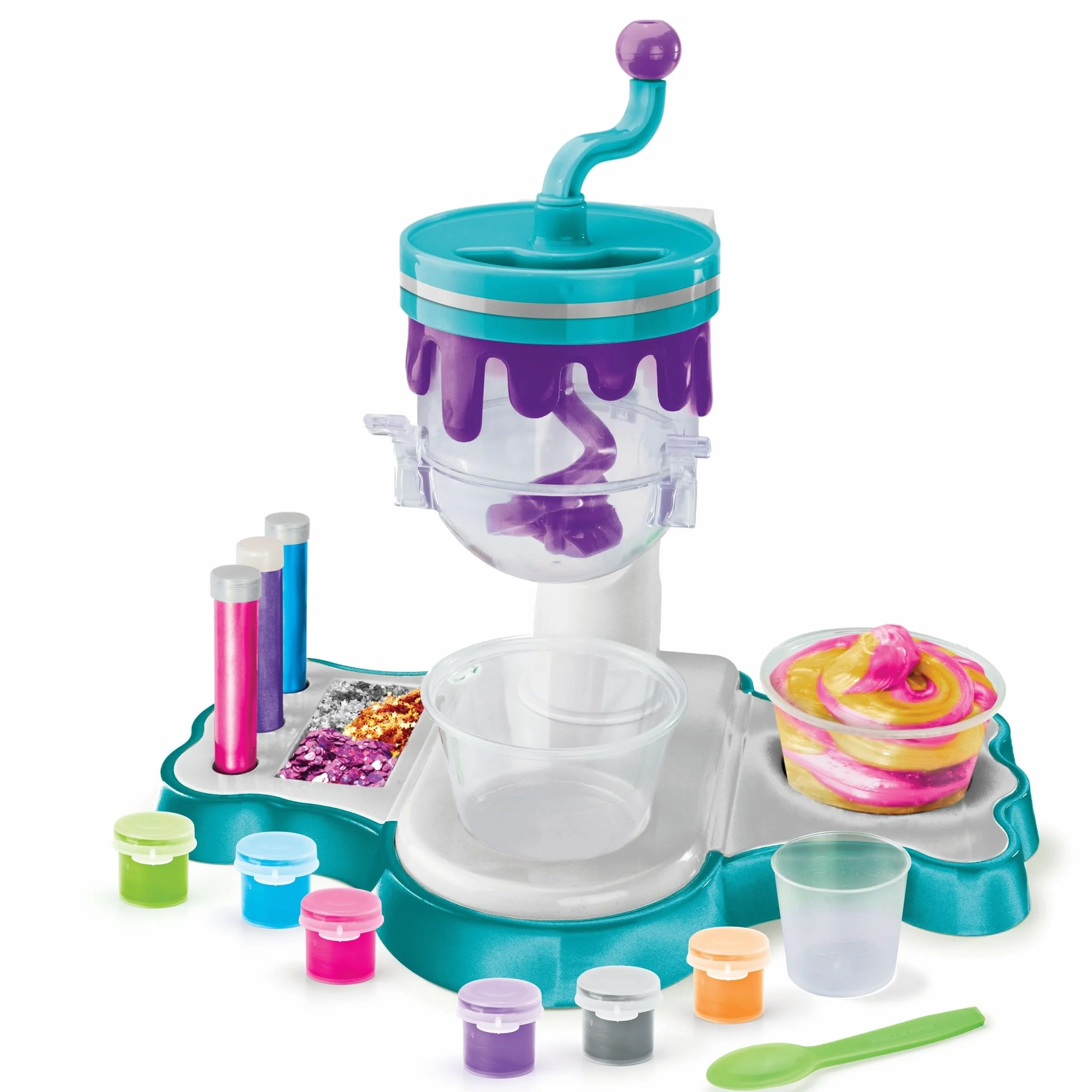 Lexibook, Studio Slimy Scintillante, Rosa Viola Blu Arancione Verde Argentato, CRSLIM40
