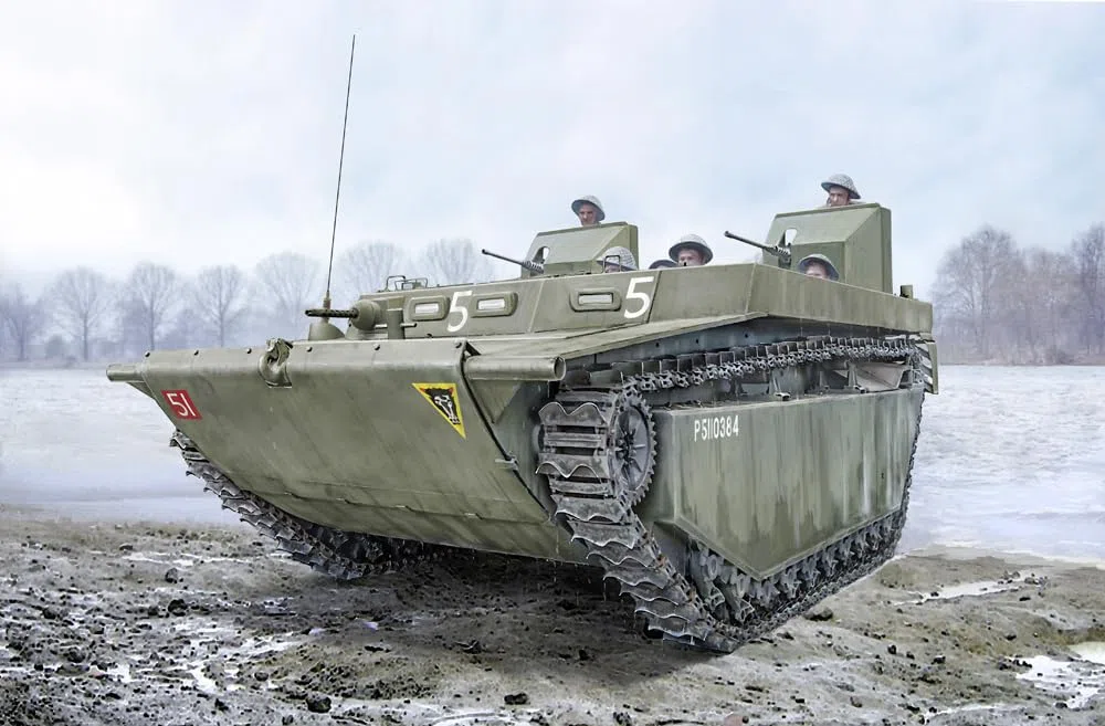 Italeri 6752 1:35 LVT-4 - Kit per modellismo, modellismo a pavimento, fai da te, hobby, incollaggio, kit di costruzione in plastica, fedele ai dettagli, kit militare, carro armato 1:35