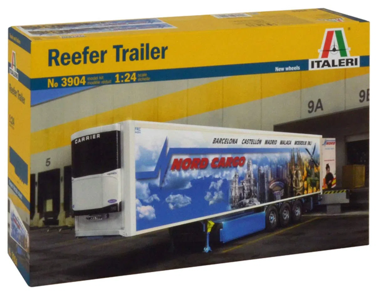 Italeri 3904 - Reefer Trailer (New Rims And Decal) Model Kit Scala 1:24