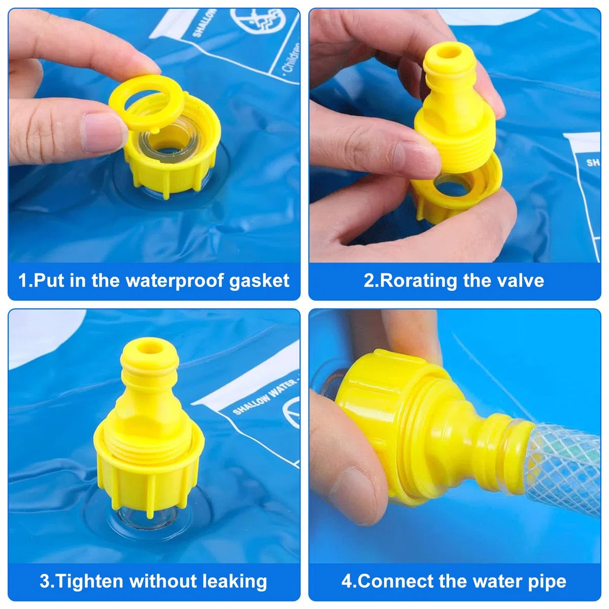 Tappeto Spruzzatore Acqua per Esterno 170 cm, Gioco Acquatico Estivo per Bambini 2 3+ Anni con Attacco per Tubo Giardino, Parco Giochi con Fontana per Cortile, Piscina Animali Domestici