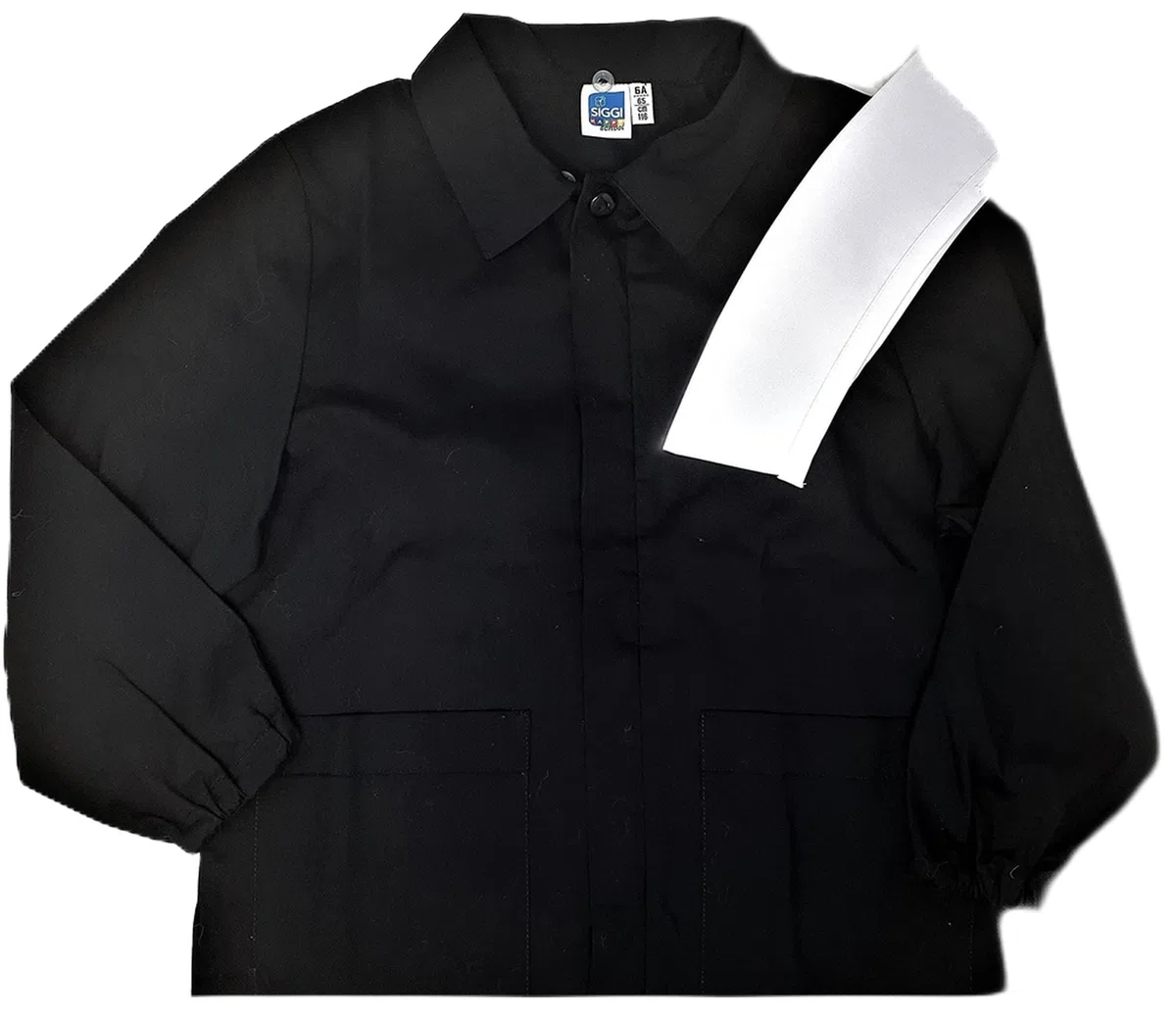 Grembiule Scuola ELEMENTARE Bimbo (Nero, 9ANNI-134CM)