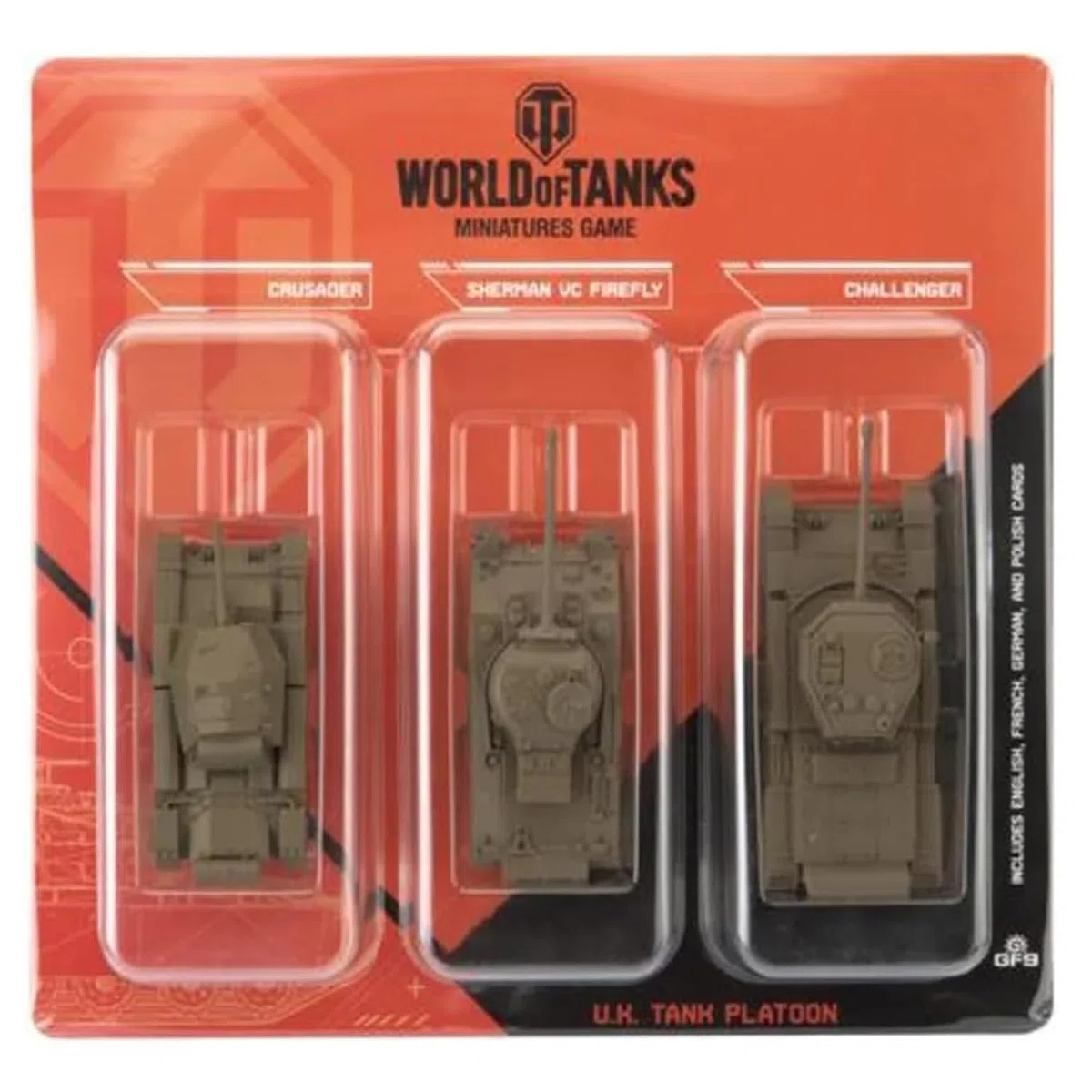 3 U.K. Tank Platoon (Crusader, Sherman VC Firefly, Challenger)