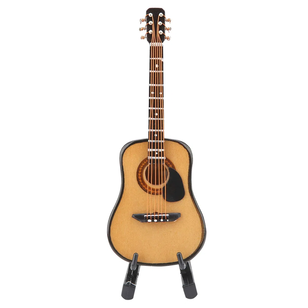 Axman Chitarre in Miniatura, Display Mini Ornamenti Craft Home Chitarra Decorazioni per Torte Decor (10 cm) Modello di Chitarra in Miniatura in Legno (10 CENTIMETRI)
