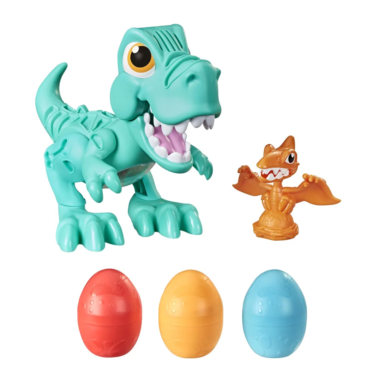 Play-Doh Dino Crew Crunchin' T-Rex Toy for Kids 3 Years and Up with Dinosaur Sounds and 3 Eggs