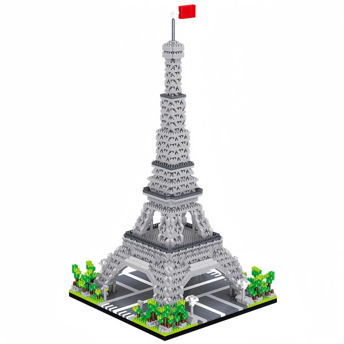 Costruisci lo splendore iconico francese con i micro mini mattoncini della Torre Eiffel di Parigi: divertenti giochi di artigianato per adulti