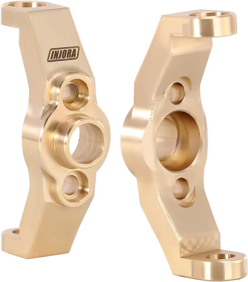 INJORA Ottone Sterzo Blocchi Knuckle e Caster Blocchi C-Hub per TRX4M 1/18 RC Crawler Upgrade Parts