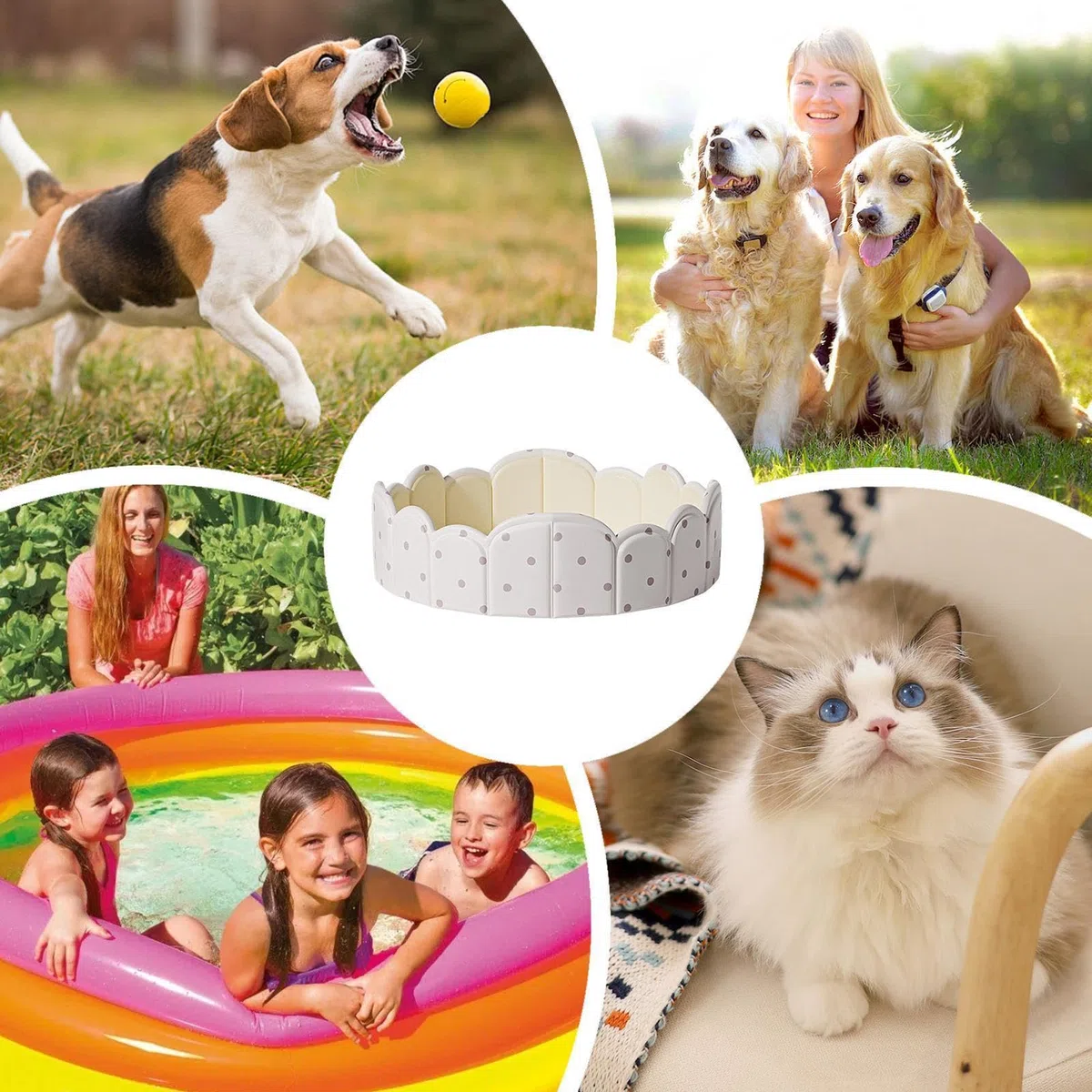 Piscina Pieghevole per Animali,Vasca Portatile Non Gonfiabile,Piccola piscina da cani | per Bambini Animali Domestici Spiaggia Esterno Interno Estate Viaggio Giochi Estate