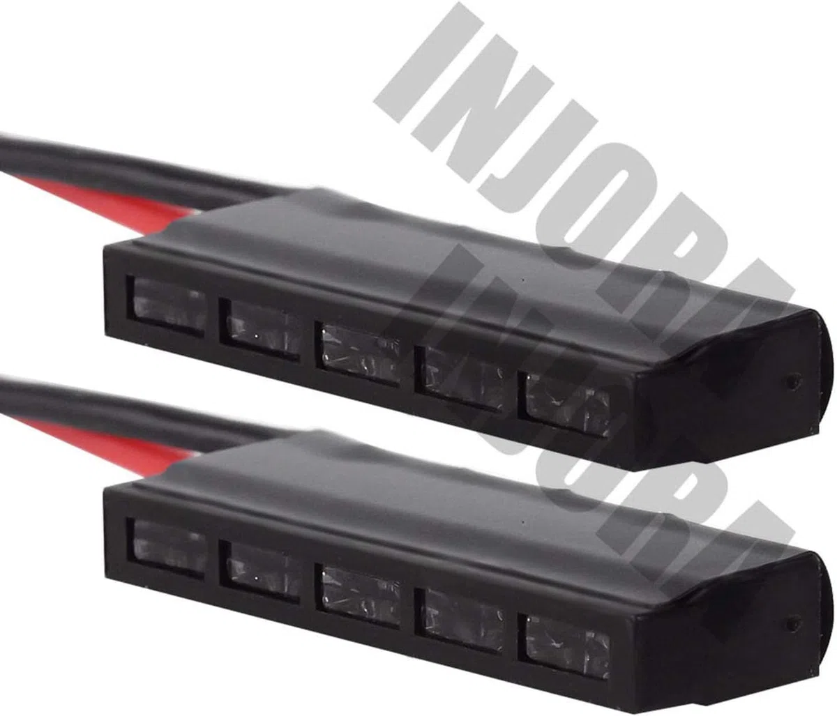 INJORA RC Luci a LED 2pz RC Lampada di Arresto della Luce di Arresto della Luce di frenata esaltato per 1/10 RC Crawler Axial SCX10 90046 Wraith RR10 Traxxas TRX-4 D90 Tamiya (32mm)