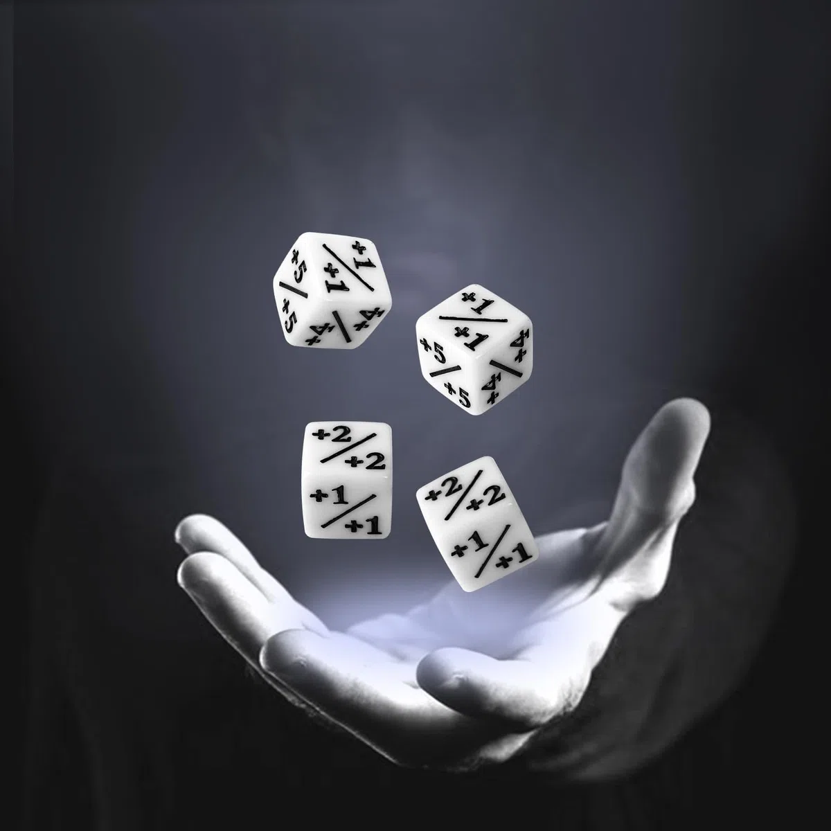 Set di 24 contatori dadi, D6, contatore dadi, CCG, accessori per gioco di carte, con sacchetti