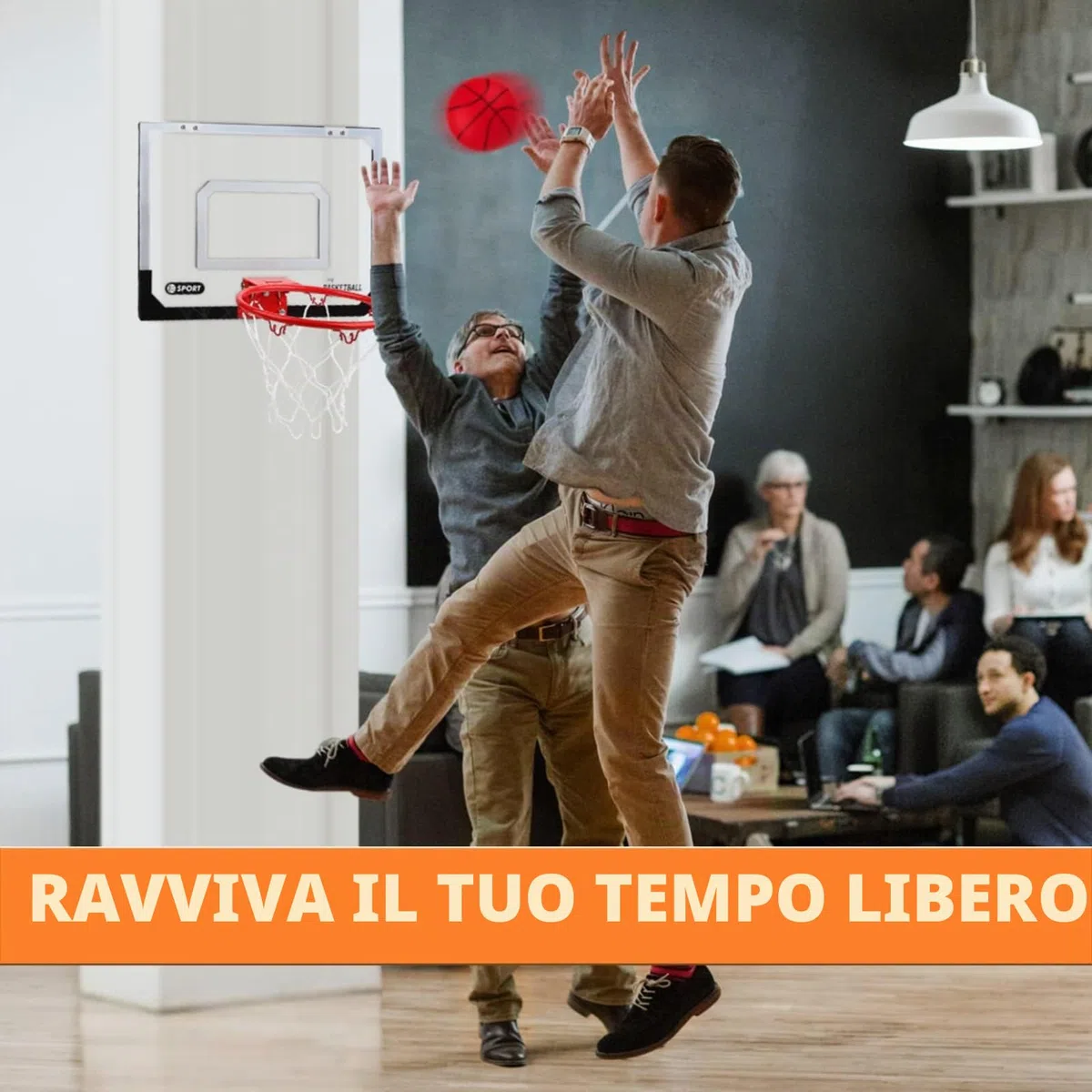 Dreamon Mini Canestro Basket Kit da Camera Bambini，Tabellone Basket Interno Giocattoli Sportivi per Bambino