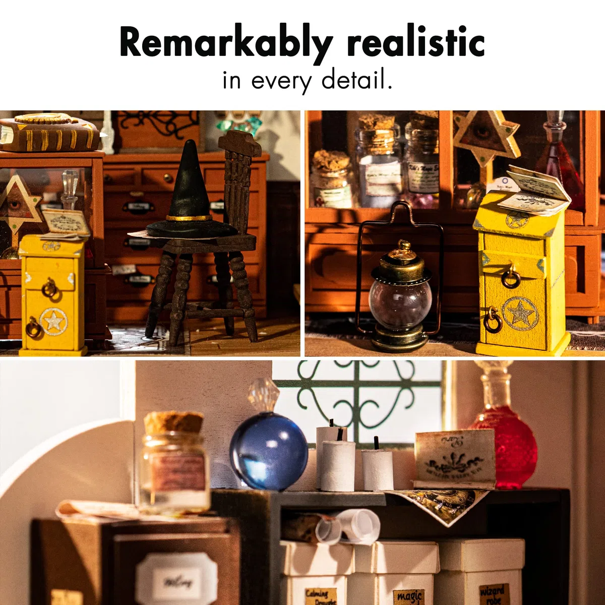 Rolife DIY Miniature House Modellismo Casa in Miniatura da Costruire con Luci LED Modellismo da Costruire Adulti 3D Puzzle Legno Diorama Kit Fai Da Te Regali Bricolage Adulti Insegnante Bimba Femmina