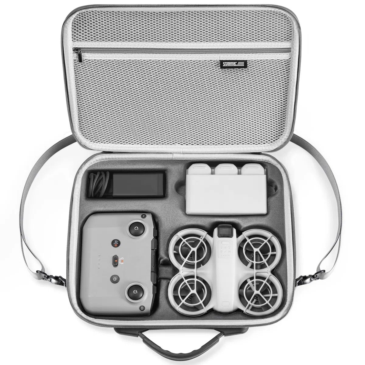 STARTRC Drone Neo RC-N3 Custodia, borsa protettiva portatile in PU per DJI Neo Fly More Combo Accessories, compatibile per DJI Neo 3 x batteria(Non compatibile con NEO2)
