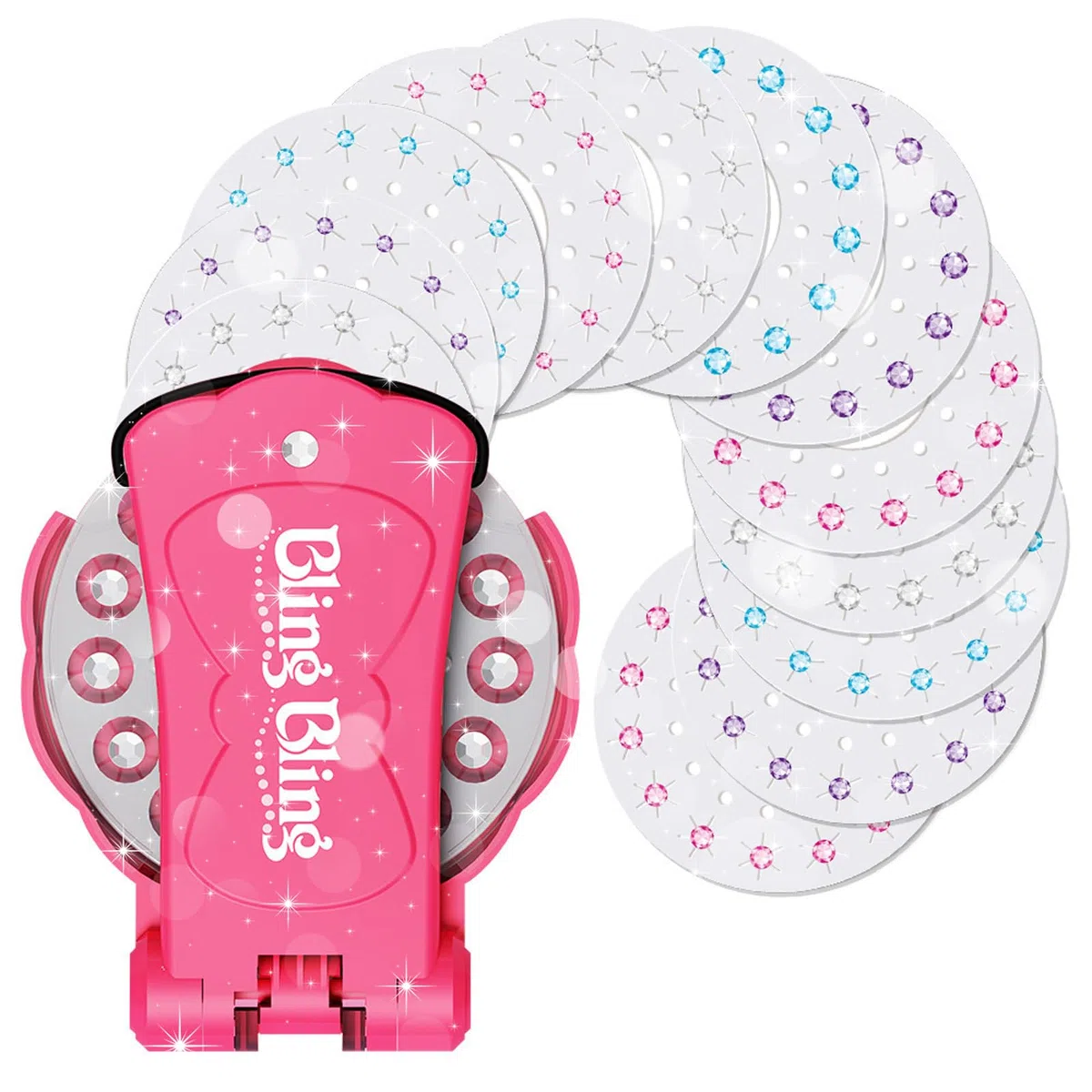JSTHHTT Brillantini Per Capelli, Hair Bedazzler Kit Con 180 Diamanti E Extension Capelli, Applicatore Strass Diamante Gioielli Macchina Strumento Per Lo Styling Glam Per Ragazze E Bambini