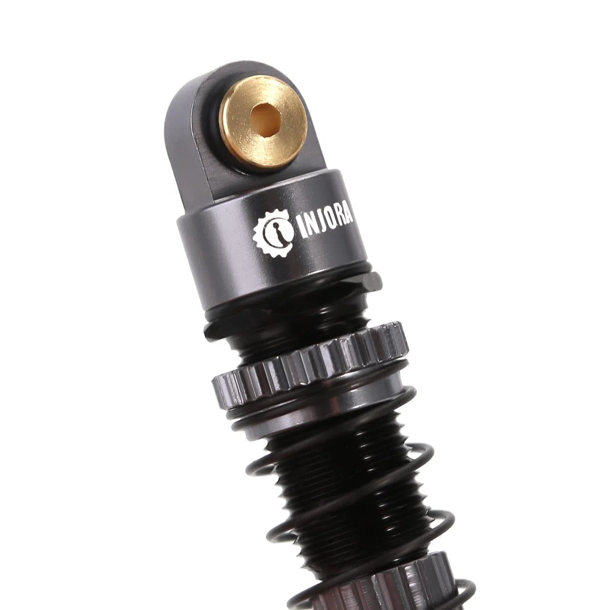 INJORA RC Ammortizzatori 39mm - Olio Shock Absorber Ammortizzatori Filettati Alluminio Upgrade Parts Tuning per Axial 1/24 RC Crawler Car SCX24 Gladiator Deadbolt C10 JLU B17,Grigio