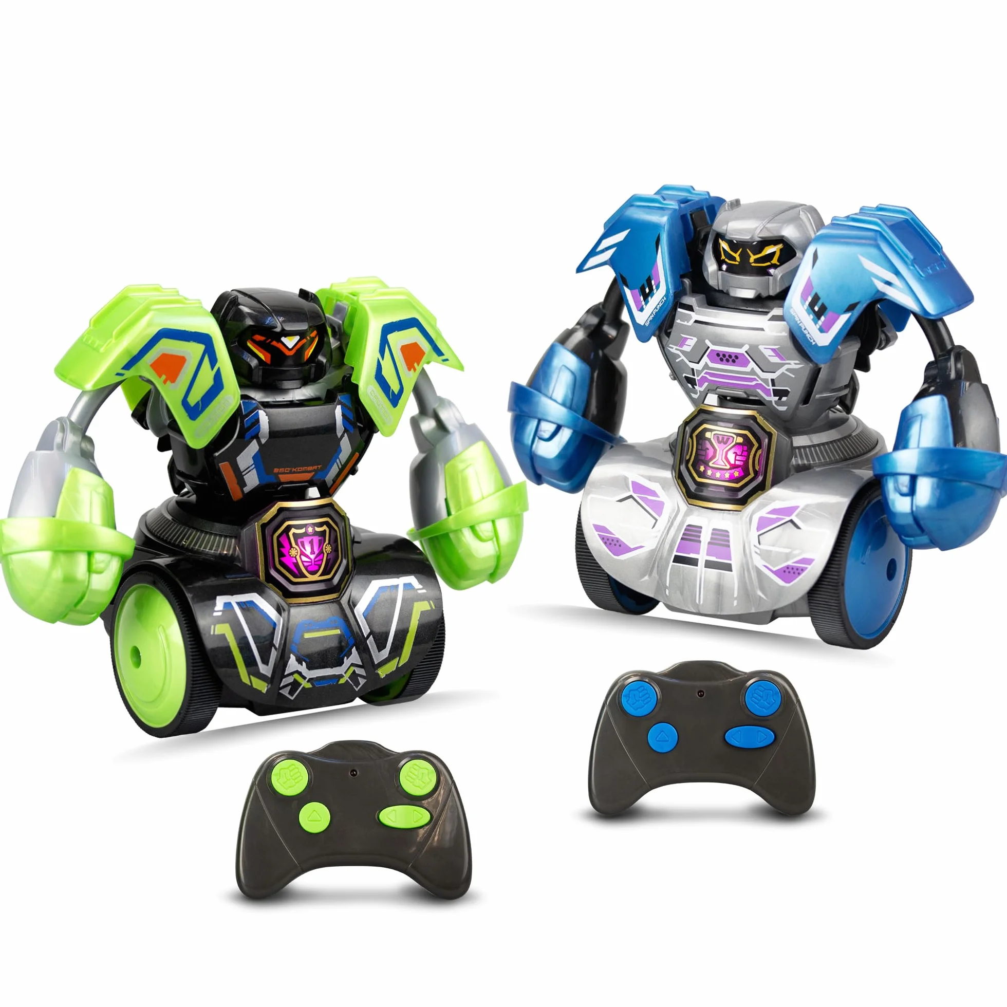 Pack 2 Robots éducatifs télécommandés Silverlit Kombat Tornado