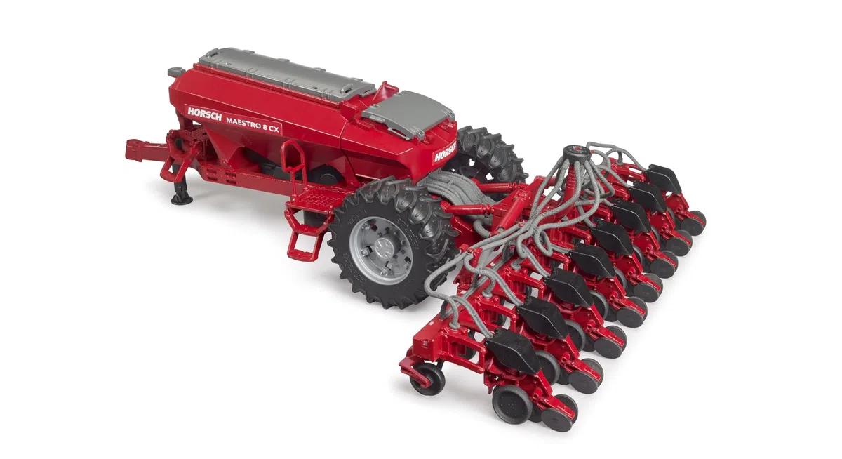 bruder 02037 - Seminatrice di precisione Horsch Maestro 8CX - accessori 1:16, trattore, rimorchio, fattoria, agricoltura, giocattolo