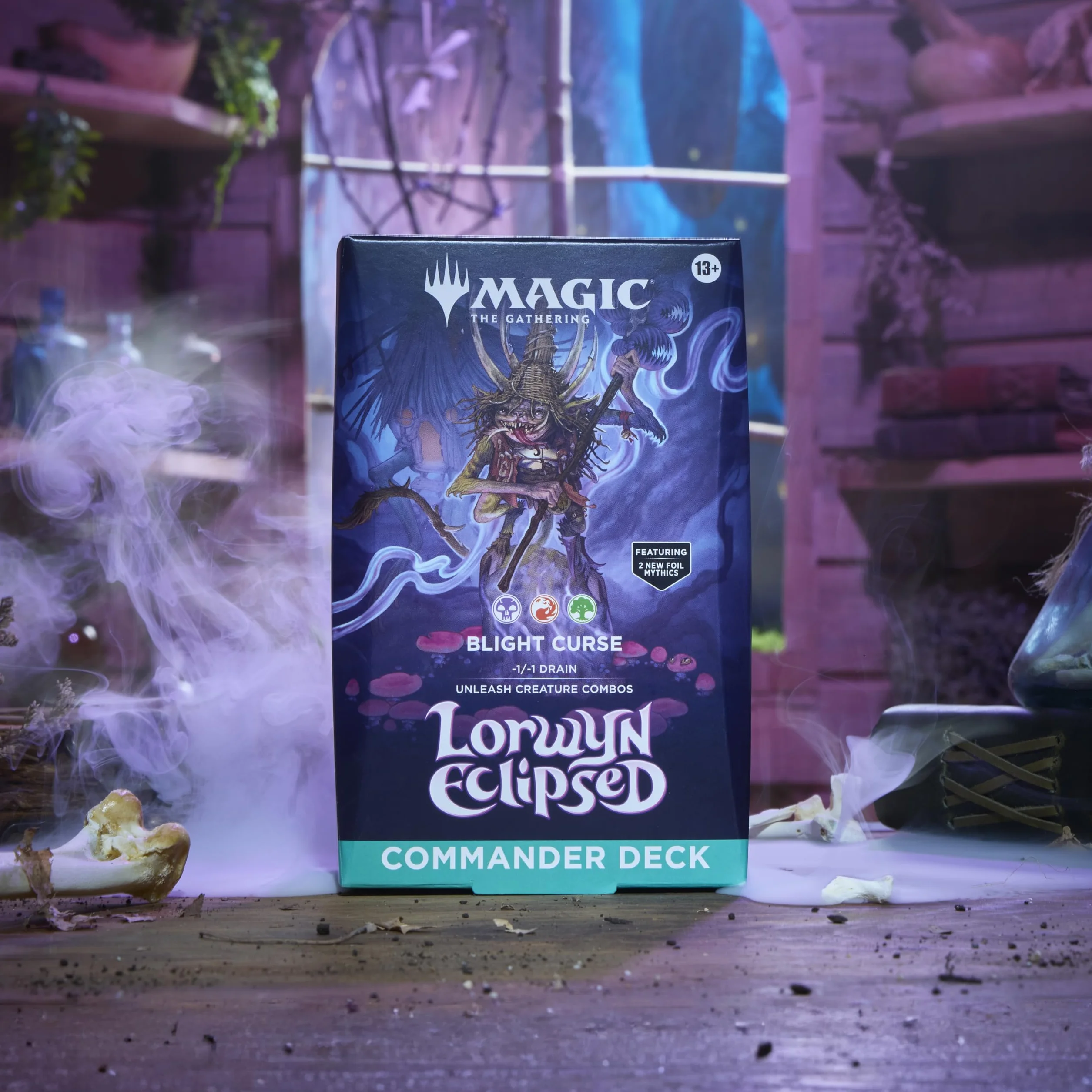 Magic: The Gathering L’eclissi di Lorwyn - Mazzo Commander | Maledizione Della Piaga (Versione Inglese)