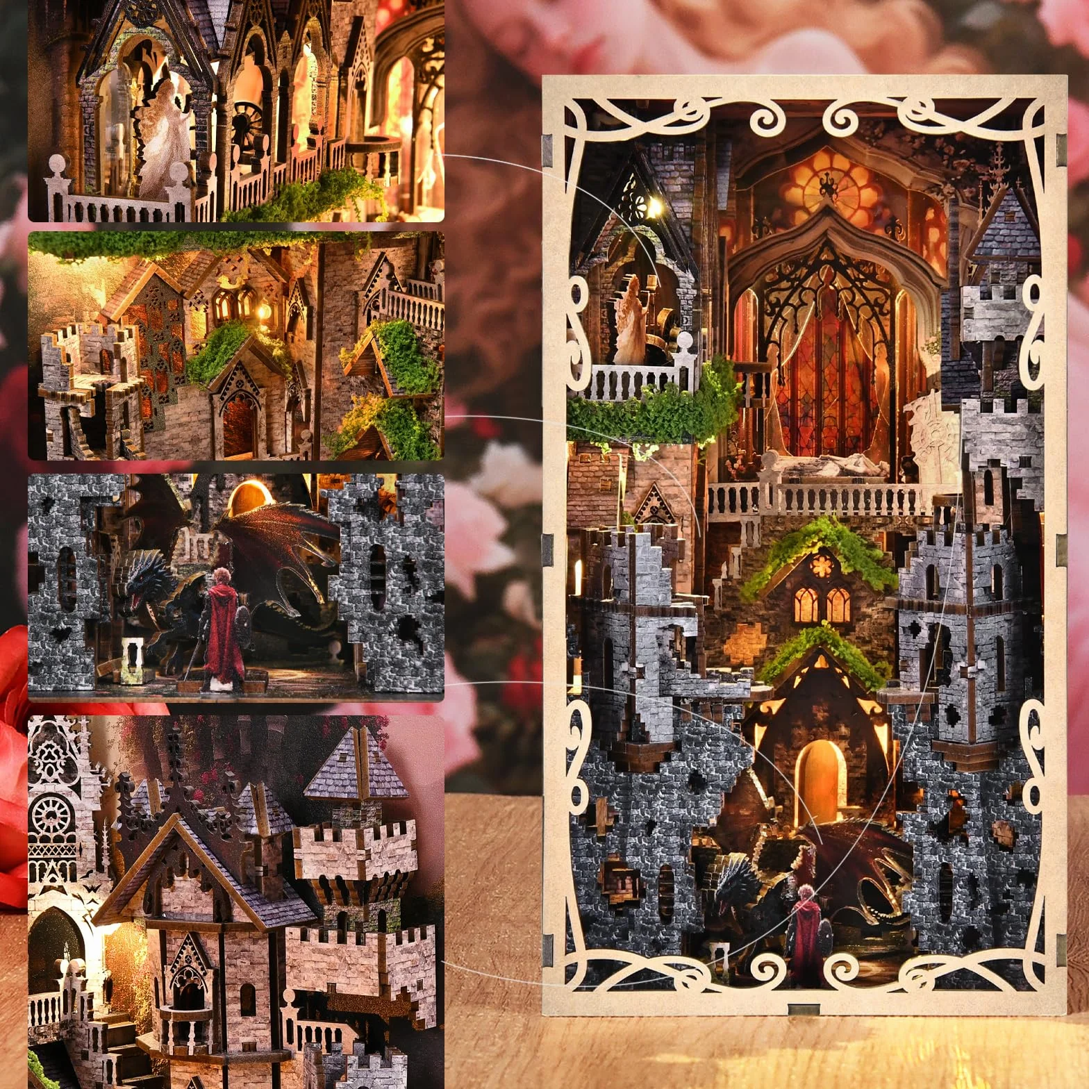 MiniCity Book Nook Kit, kit fai da te in miniatura per casa delle bambole