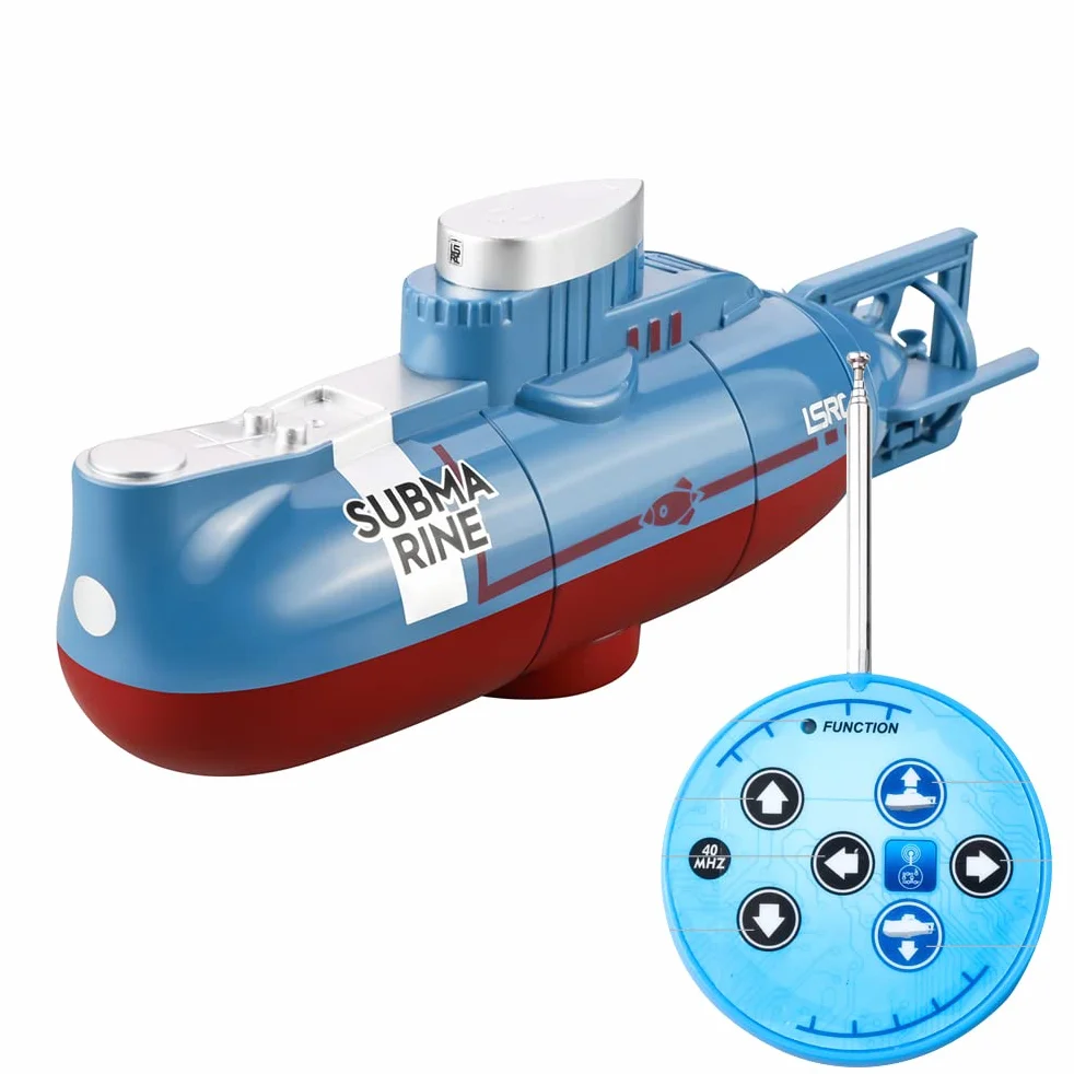 Mini Giocattolo Sottomarino RC, Telecomando a 6 canali sotto la Nave dell'Acqua, Modello di Giocattolo Elettrico per Barca da Sub Giocattolo educativo per Bambini per