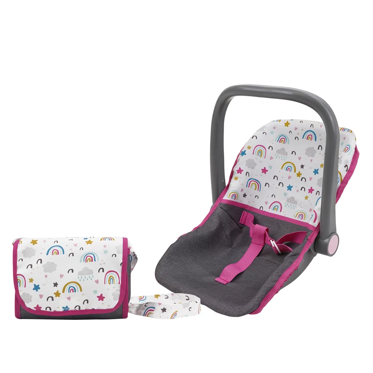 509 Crew 21 Piece Doll Stroll n Play & Care Combo Set, Stroller, Playard, High Chair Set, Carry Cot, Diaper Bag, Feeding and Grooming Accessories, Ages 3+