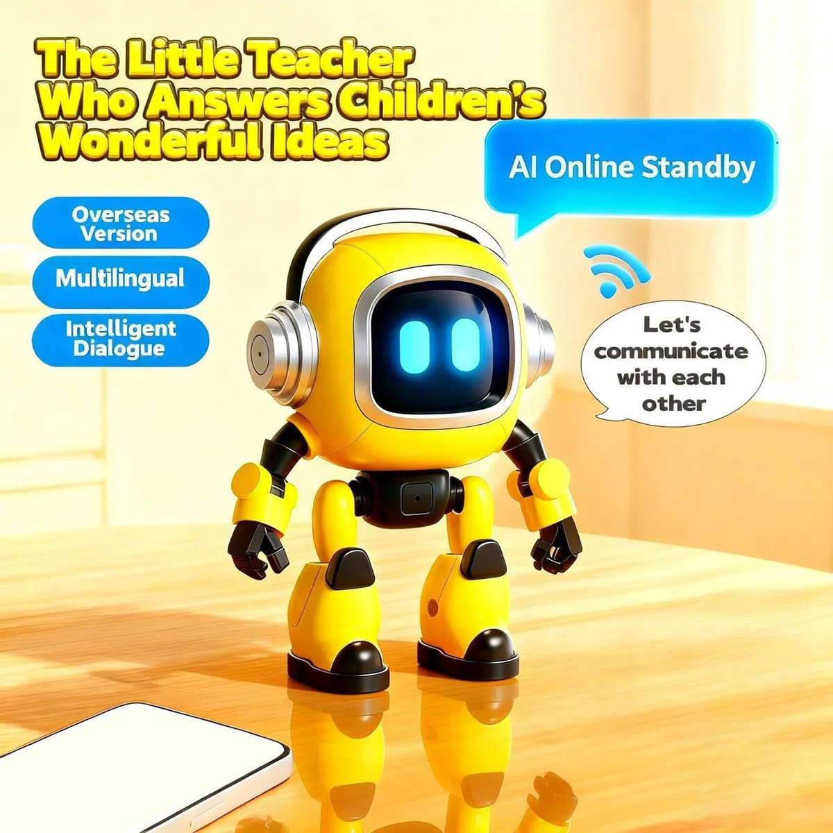 Generico Ai Robot - Giocattoli robot Emo multimodello, RC programmabili intelligenti | Giocattolo didattico interattivo intelligente per bambini, adolescenti, ragazzi, ragazze, feste di compleanno
