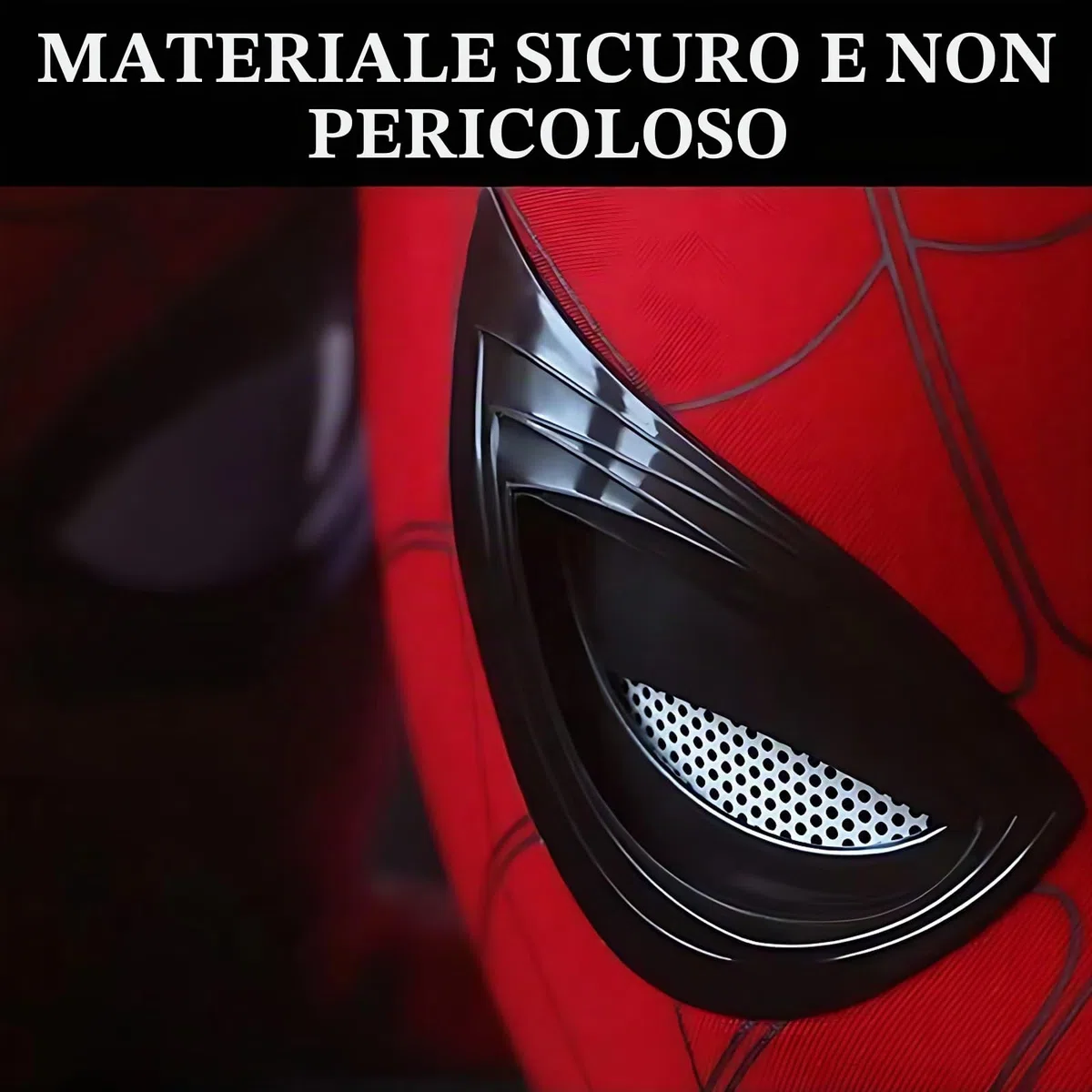 Maschera da Eroe Ragno, Maschera da Cosplay per Adolescenti e Adulti, Maschera da Ragno per Adolescenti, Adatta per Halloween, Mascherata, Festa, Natale, Cosplay (Occhi Mobili)