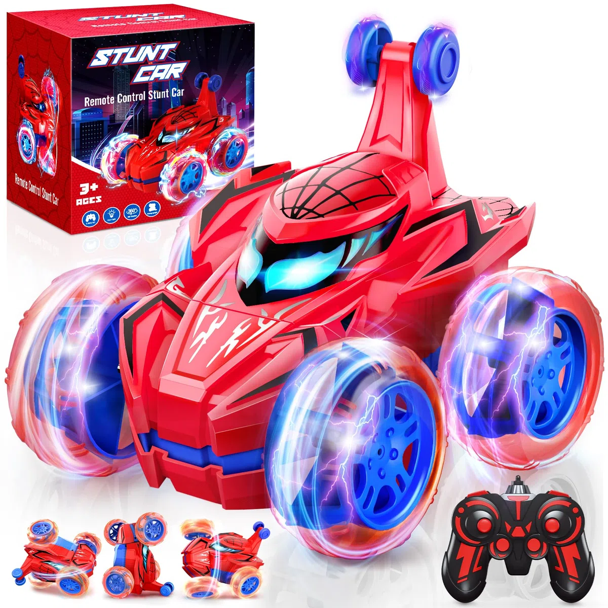 Ophy Macchina Telecomandata per Bambini, Giochi Bambini 3 4 5 6 7 8 9 Anni, Regalo Bambino 3 4 5 6 7 8 9 Anni, Giocattolo per Auto Telecomandata Acrobatica per bambini, Spider Car