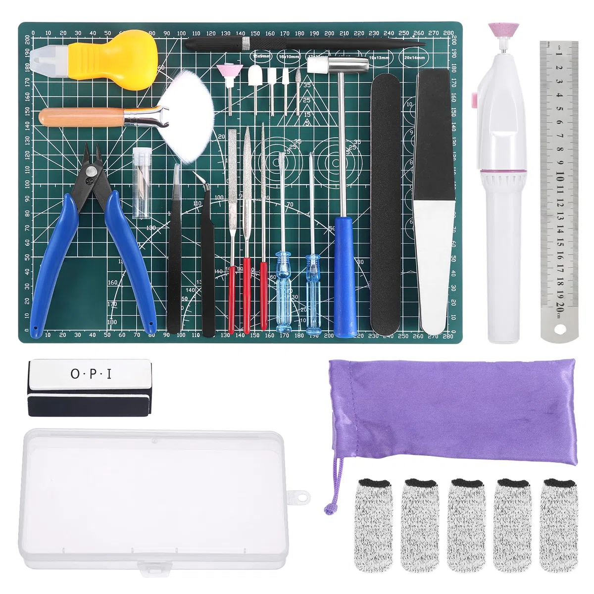 Fippy Gundam Basic - Set di 29 strumenti per modellismo di base, kit di strumenti per la costruzione e la riparazione di modelli Gundam Basic