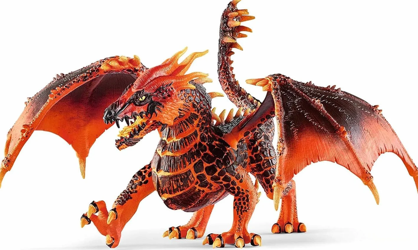 SCHLEICH ELDRADOR Creatures | Drago di Lava 70138 | Figura mostruosa ELDRADOR con mascella e Ali mobili | Giocattolo Fantasy per Bambini dai 7 Anni | Idea Regalo | 20 x 14 x 15 cm