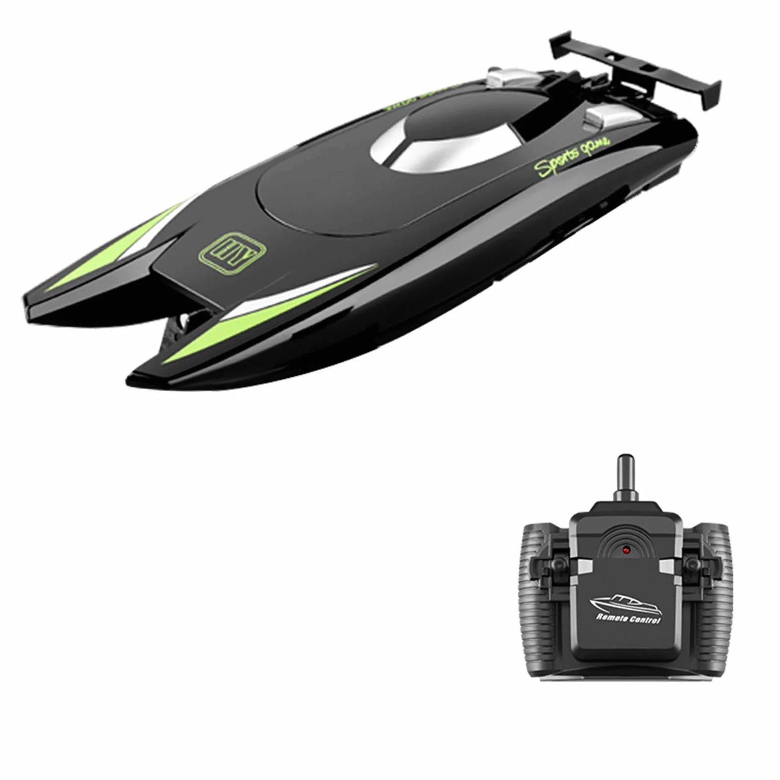 Goolsky RC Barca con Batteria, 25KM/H ad Alta Velocità, Telecomando a 2 Canali per Piscina, per Bambini e Adulti