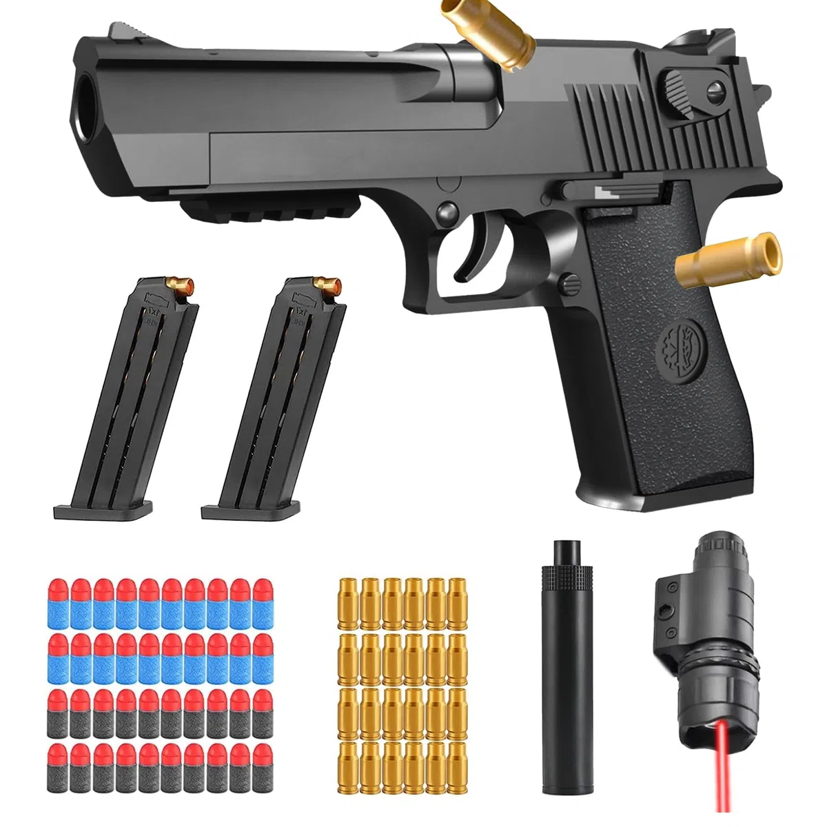 Pistola Giocattolo a Proiettile Morbido,Blaster in Schiuma,Pistole Giocattolo Sparatutto,Giocattolo di Schiuma Blaster,per il Gioco All'interno e All'aperto,Regali di Compleanno per 14+