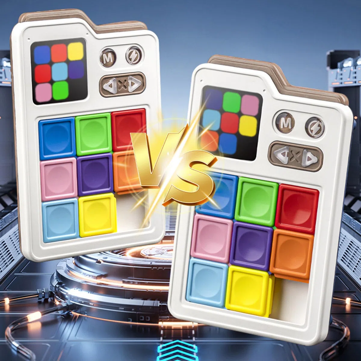 Giocattolo Puzzle Elettrico Scorrevole con Sfide Multiple Livelli di Svago per Ridurre lo Stress e Allenare la Reazione per Divertimento Familiare Giocattolo Puzzle Elettrico Scorrevole