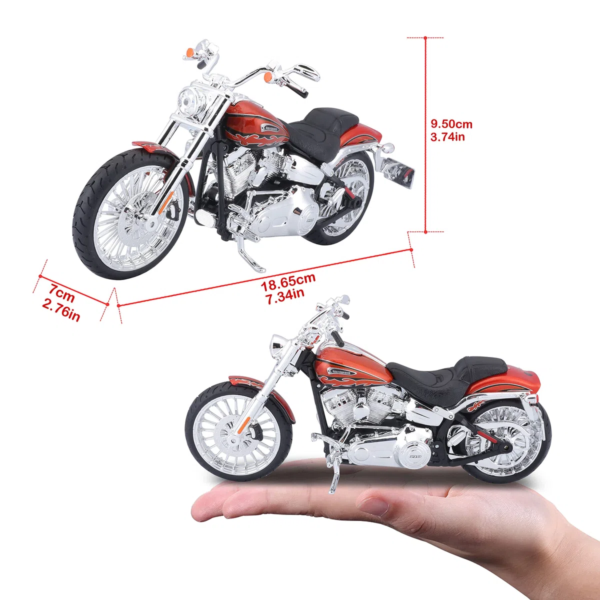 Maisto Mi32327 Modellino Moto Harley Davidson Cvo Breakout 2014, Scala 1:12