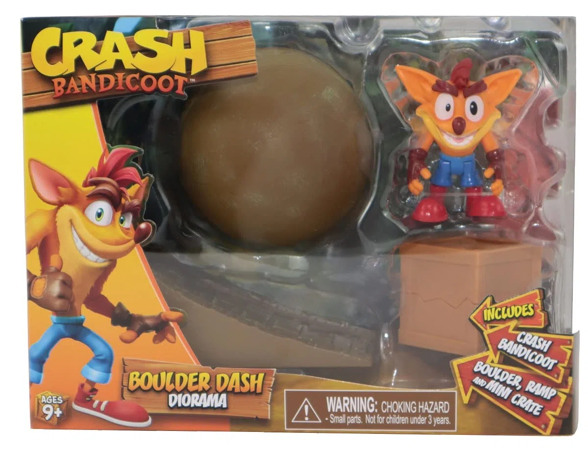 Crash Bandicoot Diorama Boulder Dash da 2,5"