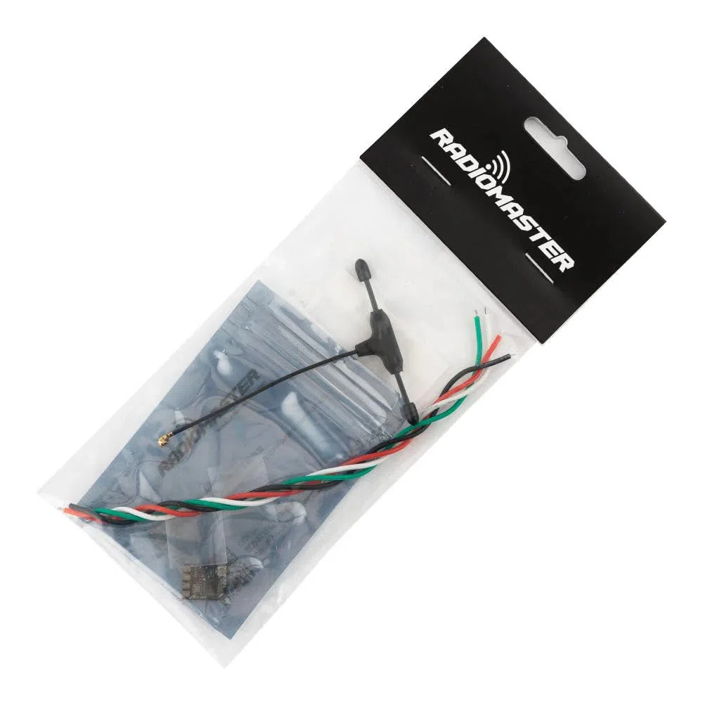 Radiomaster RP1 2.4GHz ExpressLRS Nano ricevitore con antenna UFL T da 65 mm per trasmettitore ELRS FPV ideale per drone FPV/Tiny Whoop/aereo RC ad ala fissa