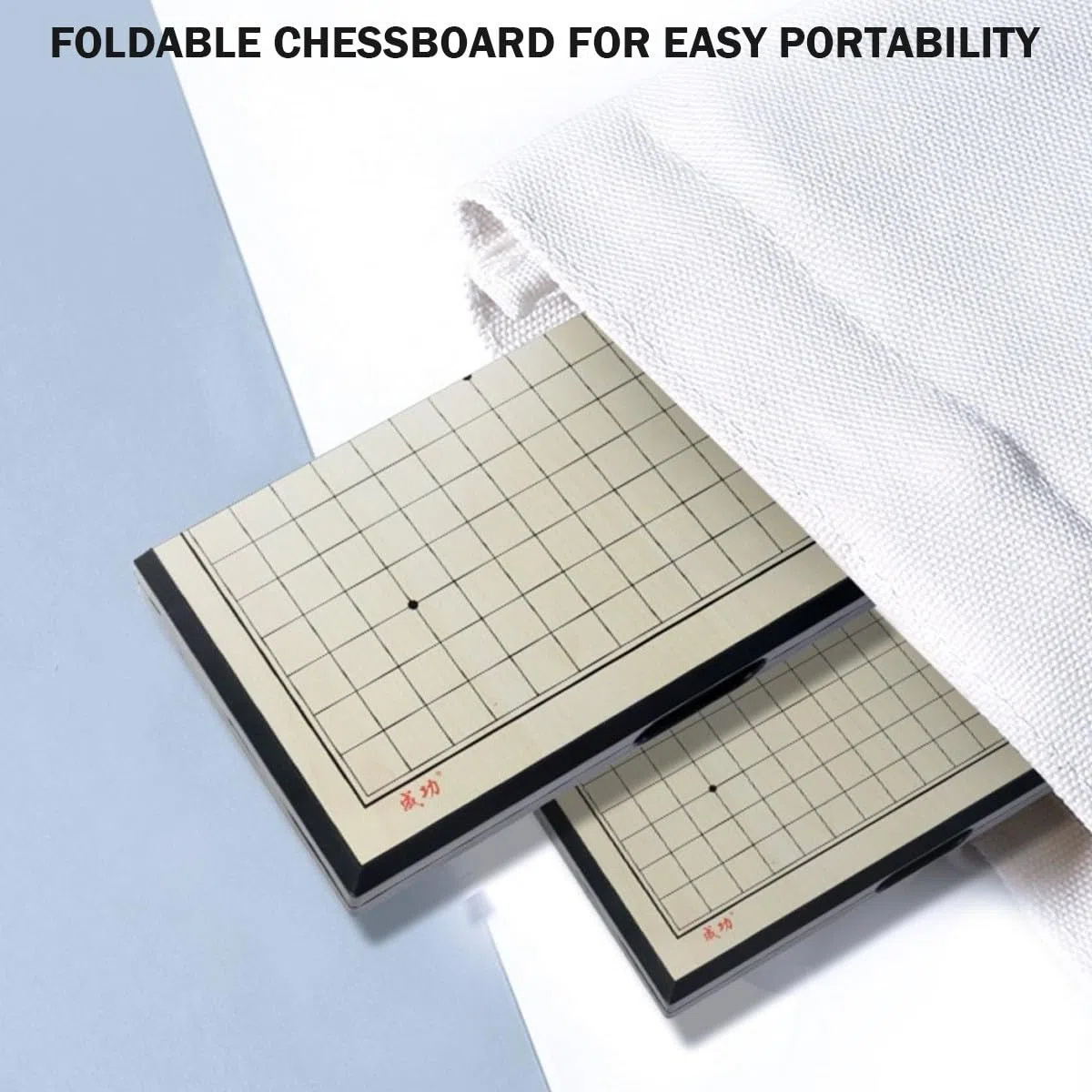 Set da Gioco Portatile Go con Lavagna Magnetica, Leggero e Pieghevole, Perfetto per i Giocatori Principianti(Yellow,B)